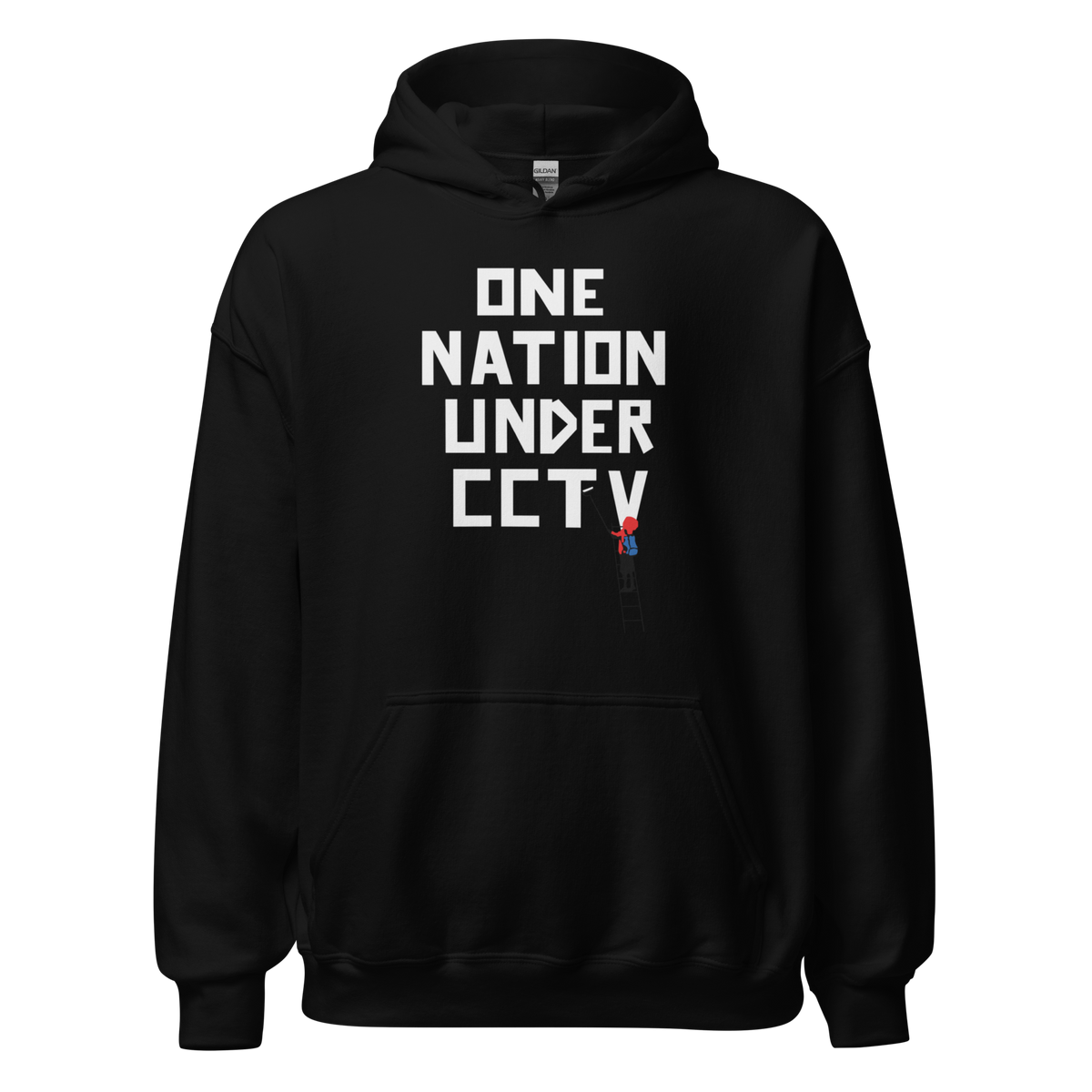 One nation under CCTV  Hoodie - Black