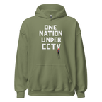 One nation under CCTV  Hoodie - Military Green