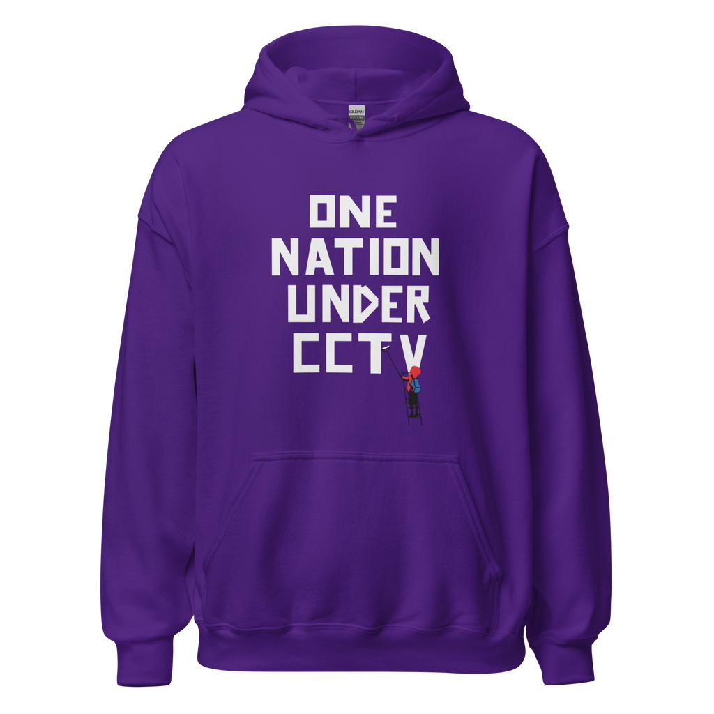 One nation under CCTV  Hoodie - Purple
