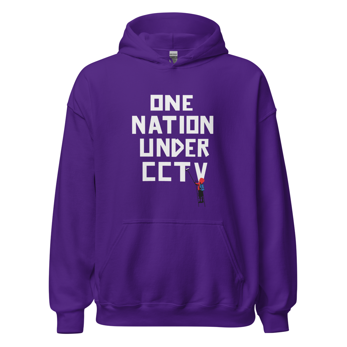 One nation under CCTV  Hoodie - Purple