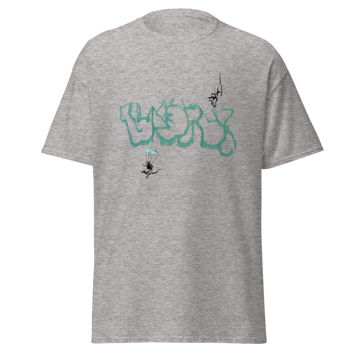 Pandemic Rats T Shirt - Sport Grey