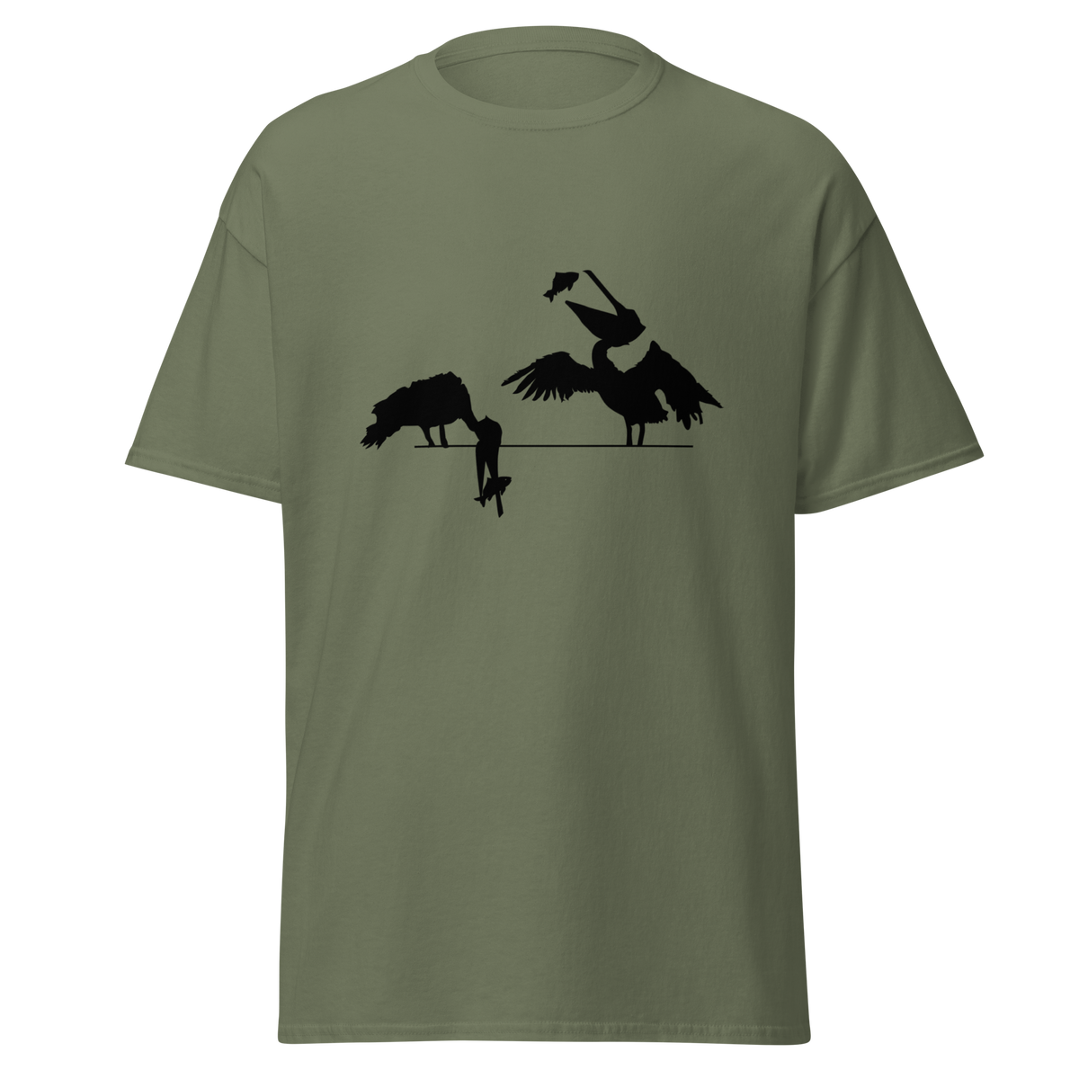 Pelican T Shirt - Military Green