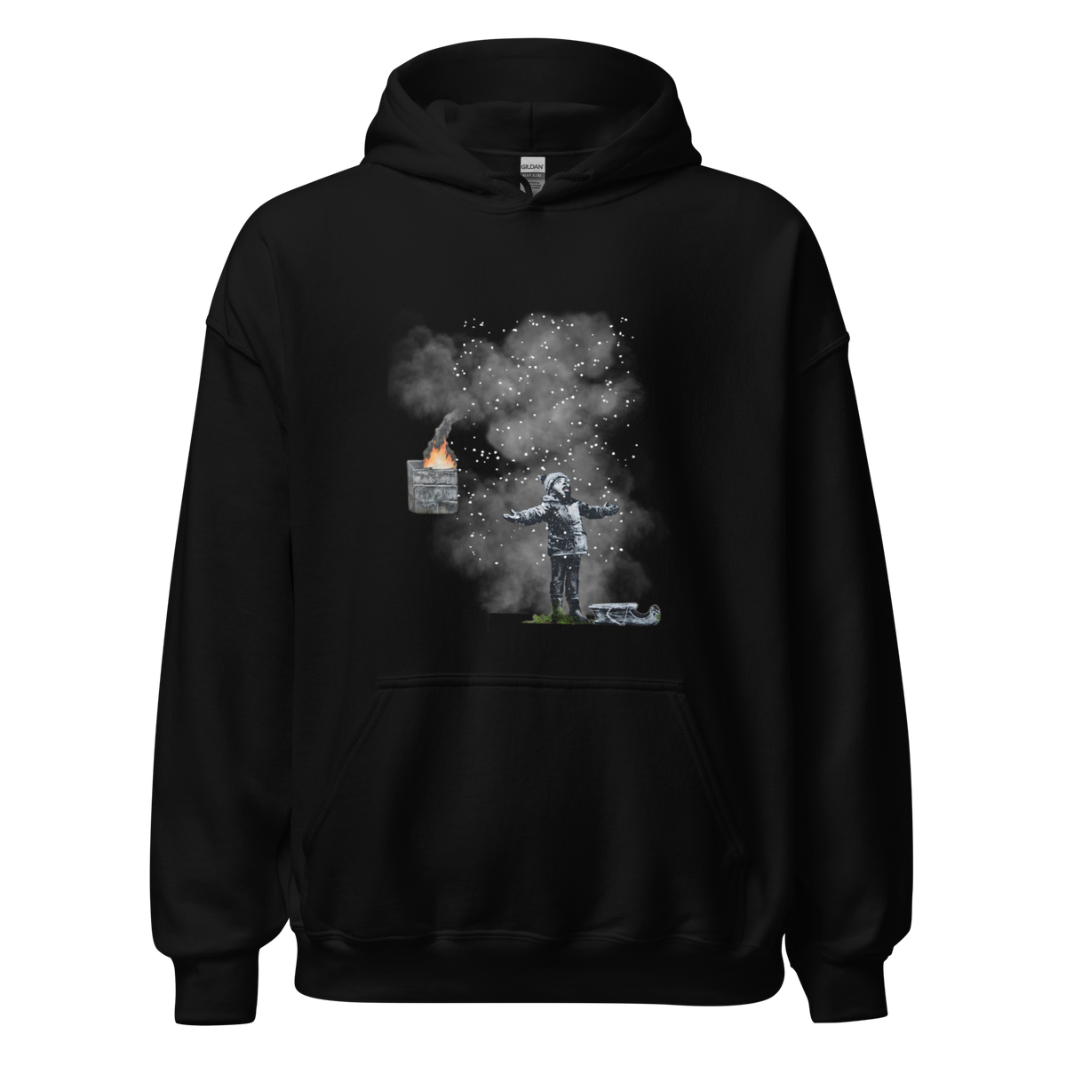 Port Talbot Seasons Greetings Hoodie - Black