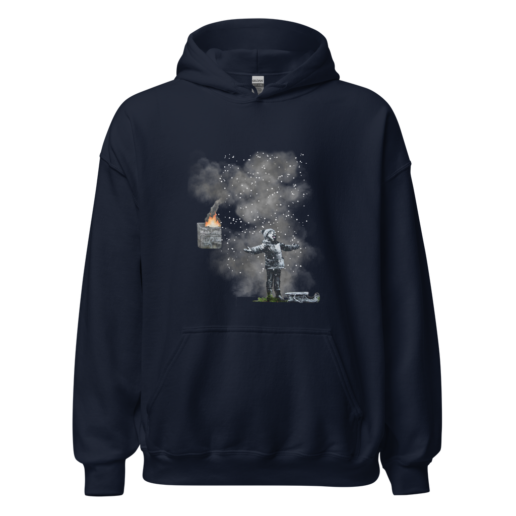 Port Talbot Seasons Greetings Hoodie - Navy Blue