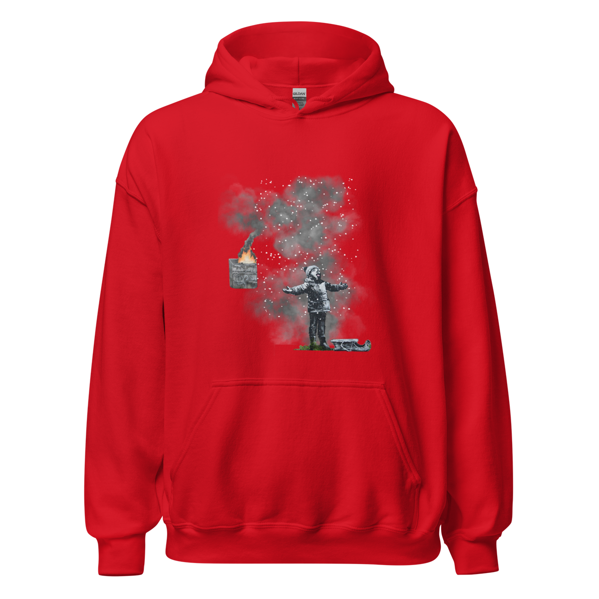 Port Talbot Seasons Greetings Hoodie - Red