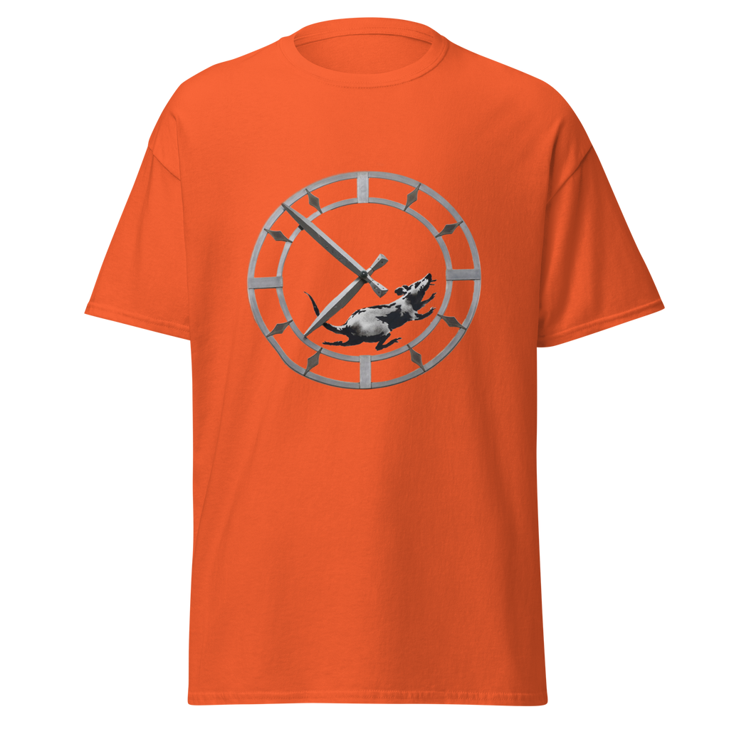 Rat against time T Shirt - Orange