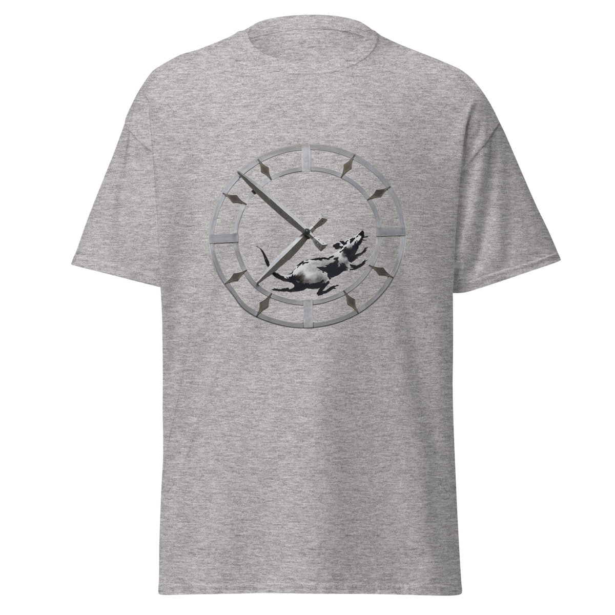 Rat against time T Shirt - Sport Grey