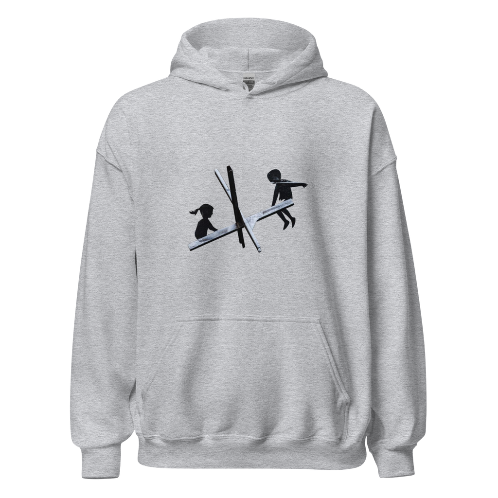 See saw of War Hoodie - Sport Grey