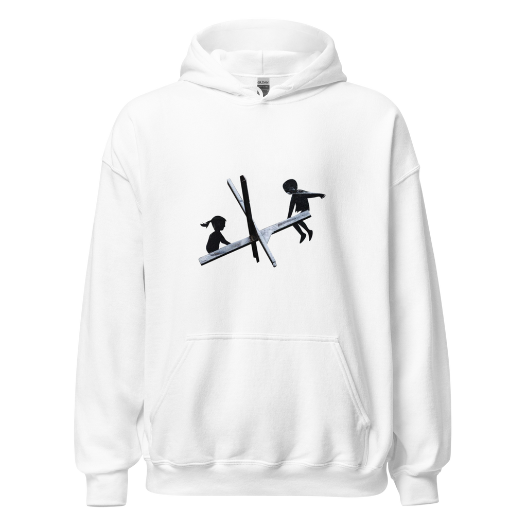 See saw of War Hoodie - White