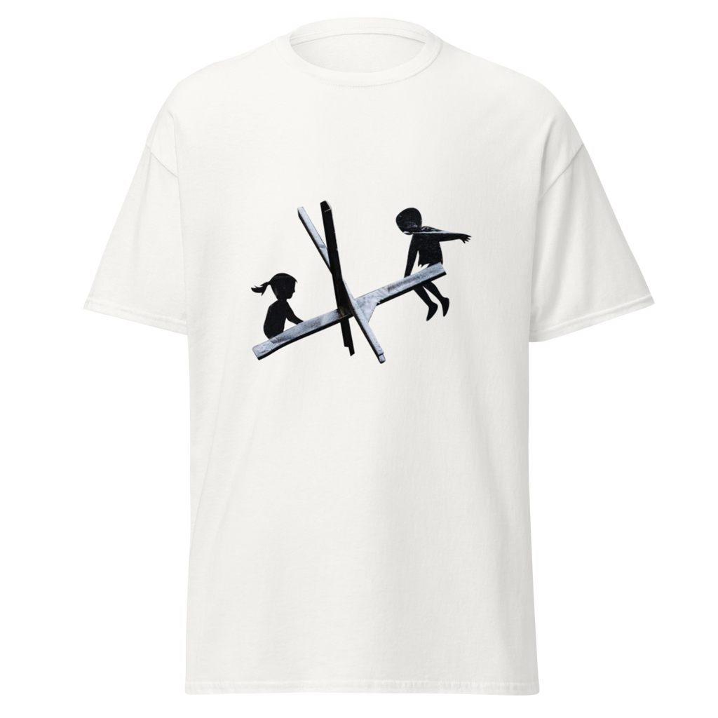 See Saw of War T Shirt - White