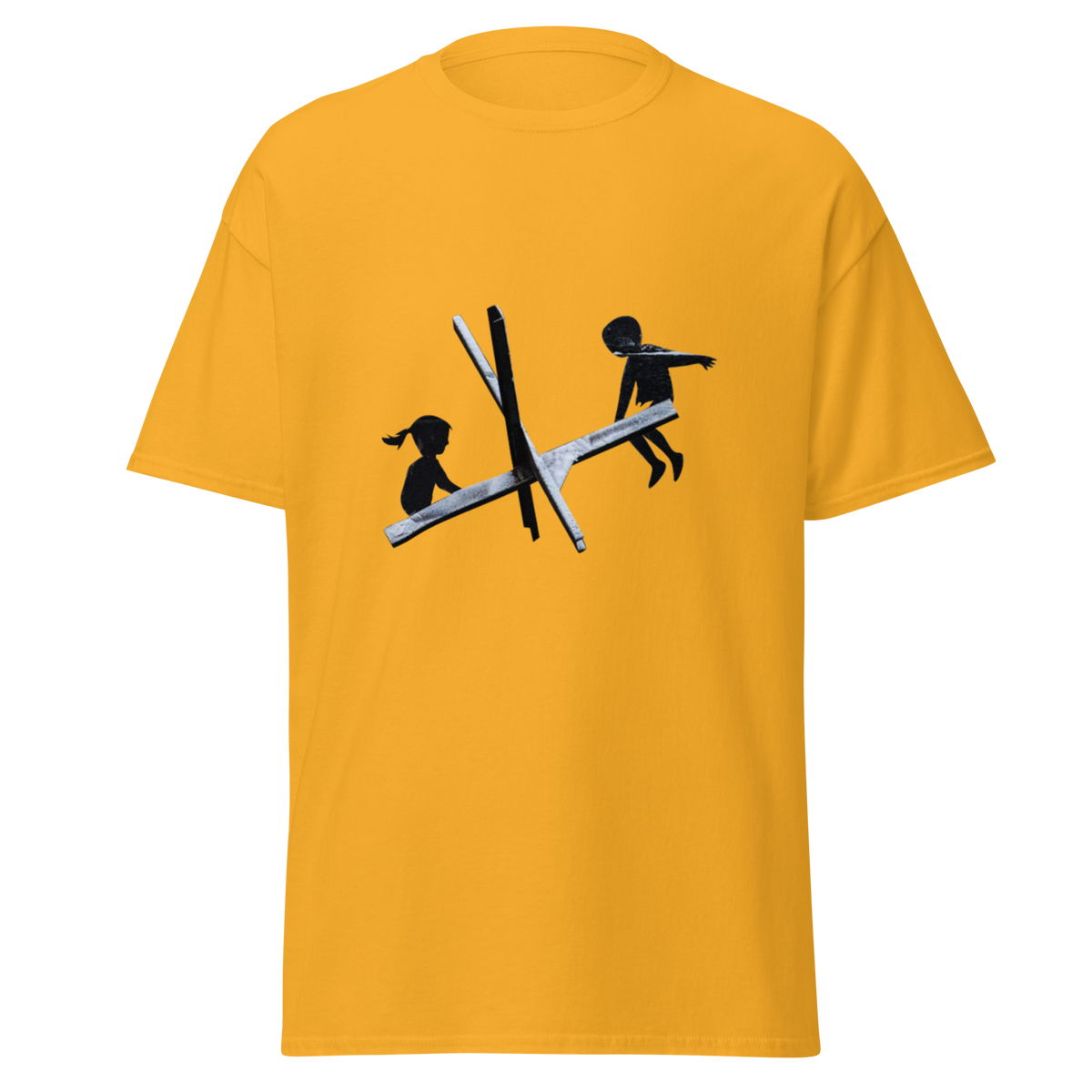 See Saw of War T Shirt - Yellow