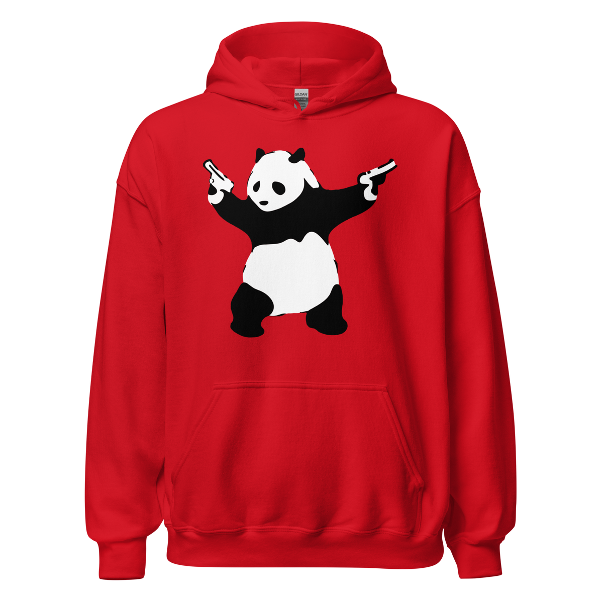 Shooting Panda Hoodie - Red