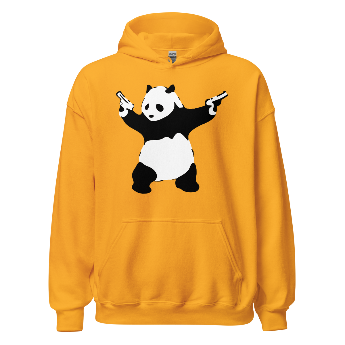 Shooting Panda Hoodie - Yellow