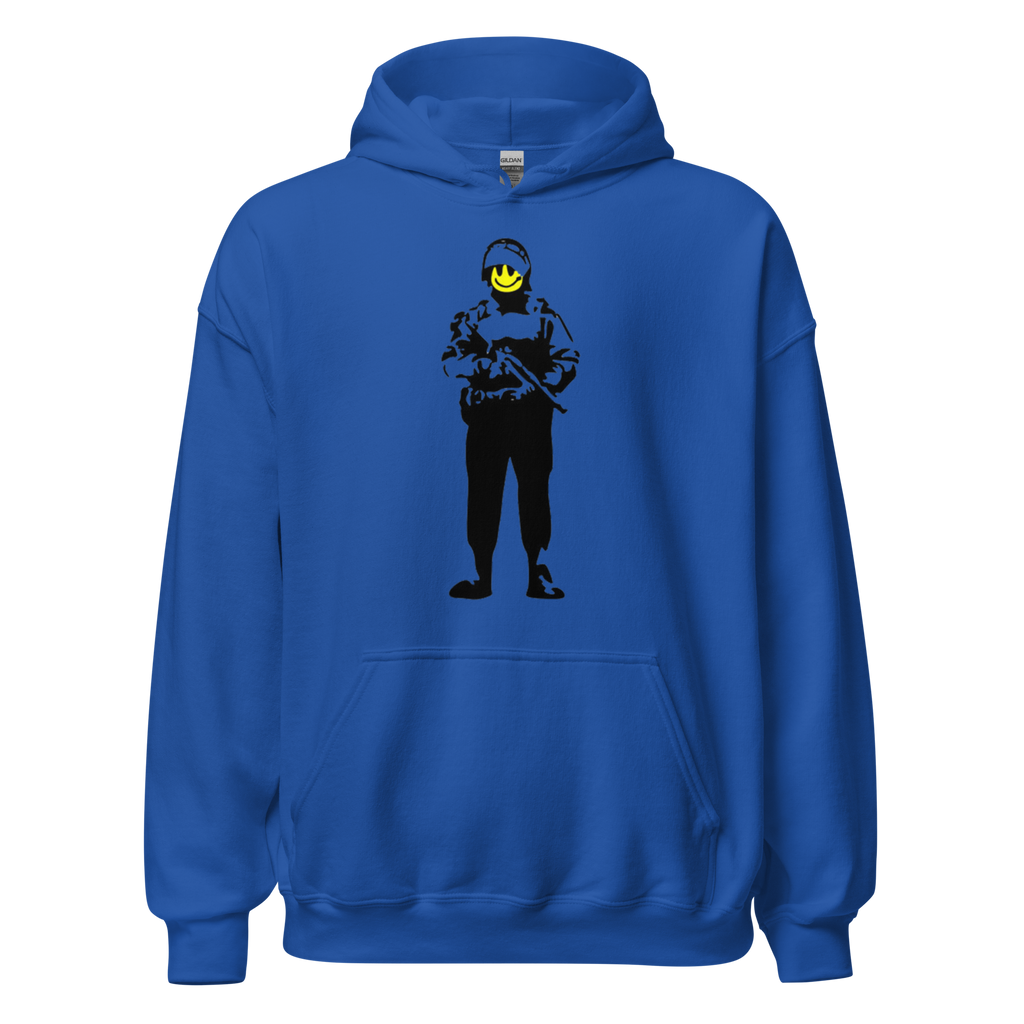 Smiley Soldier Hoodie - Royal Blue