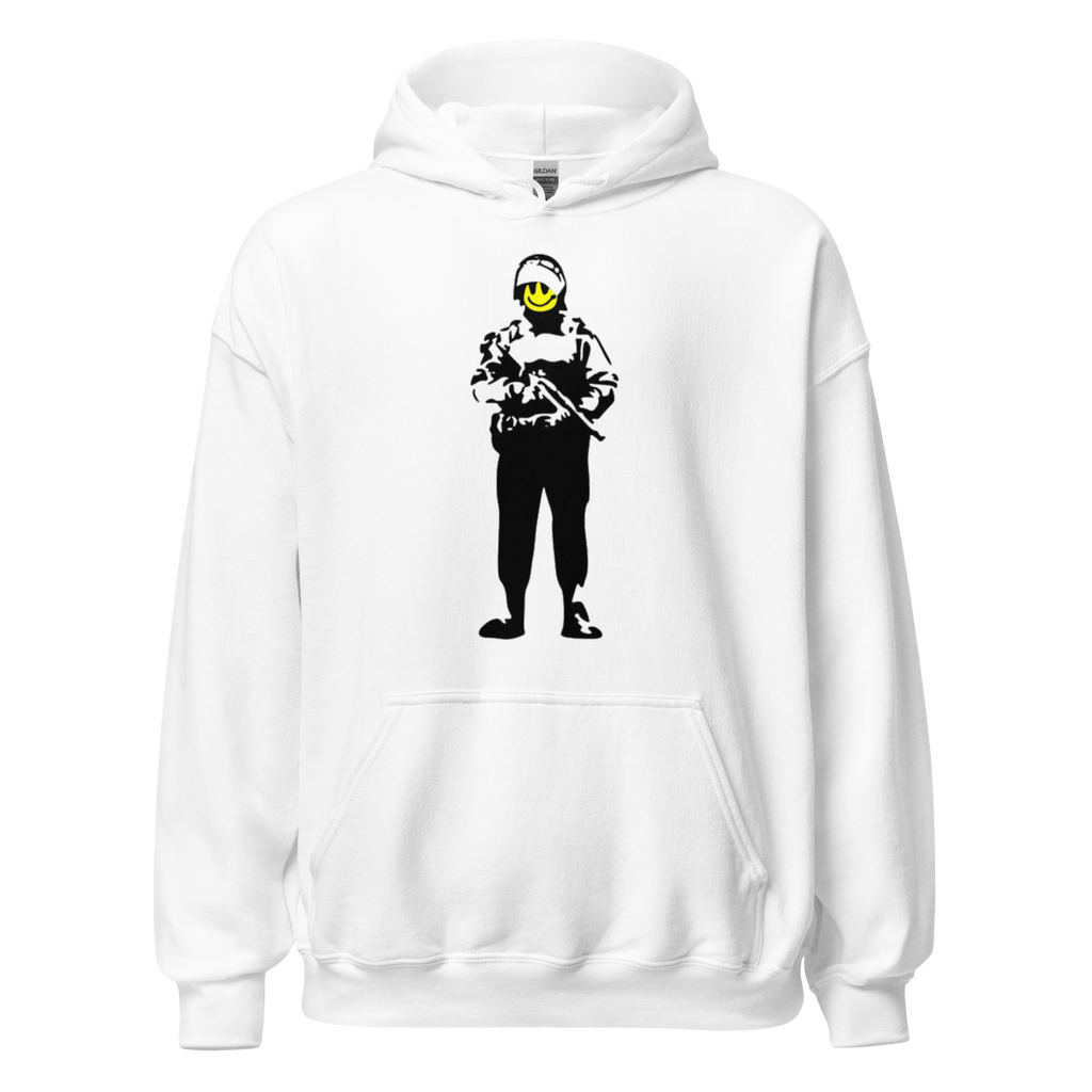 Smiley Soldier Hoodie - White