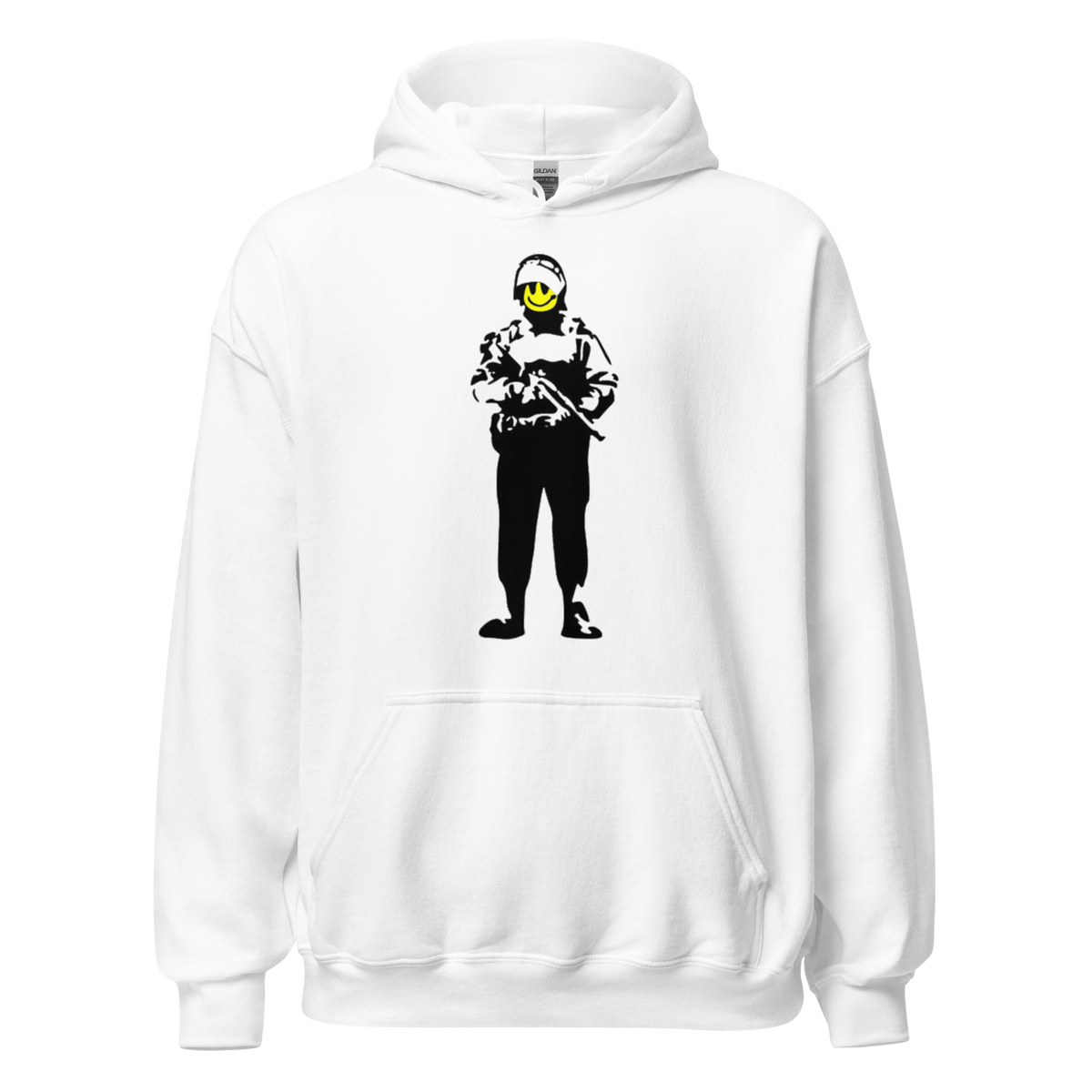 Smiley Soldier Hoodie - White