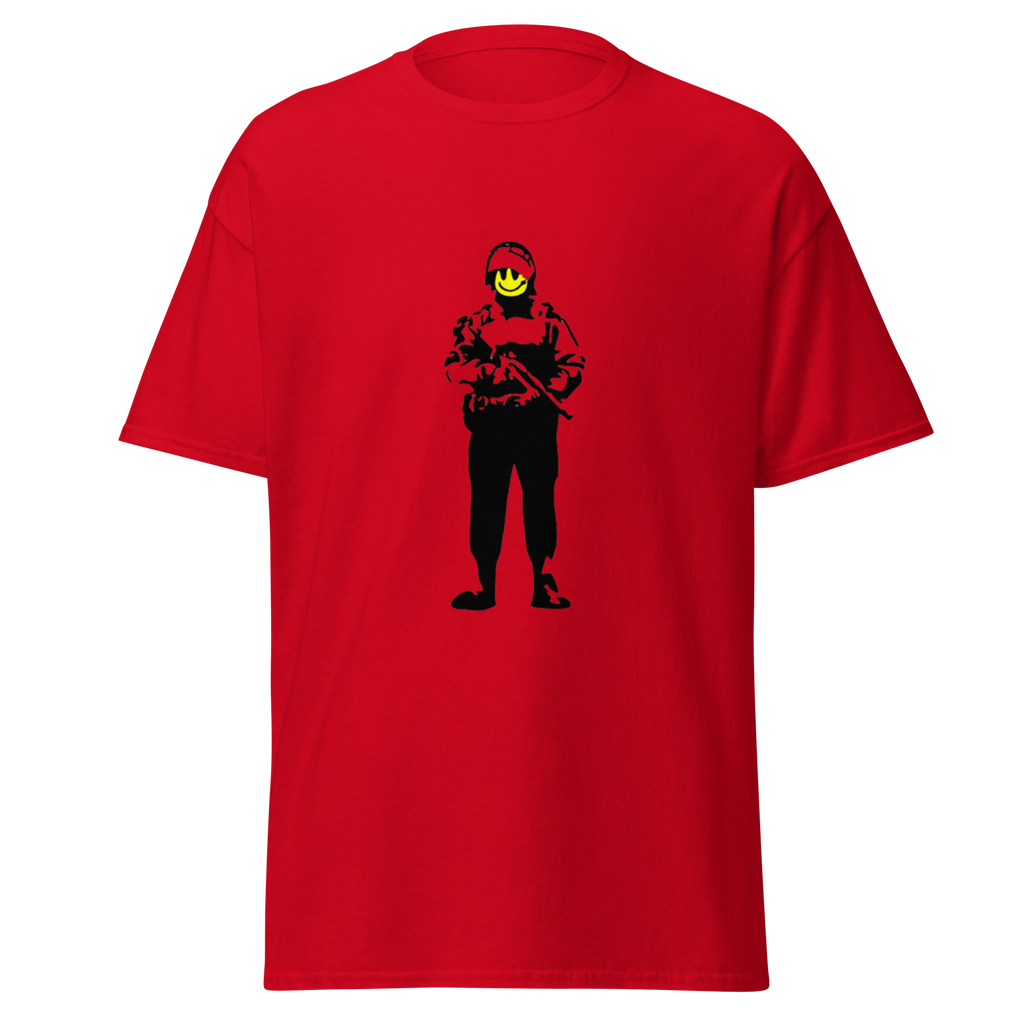 Smiley Soldier T Shirt - Red