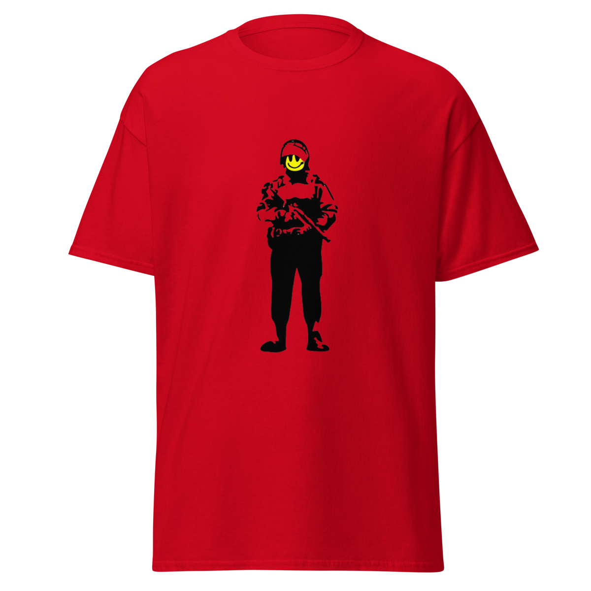Smiley Soldier T Shirt - Red