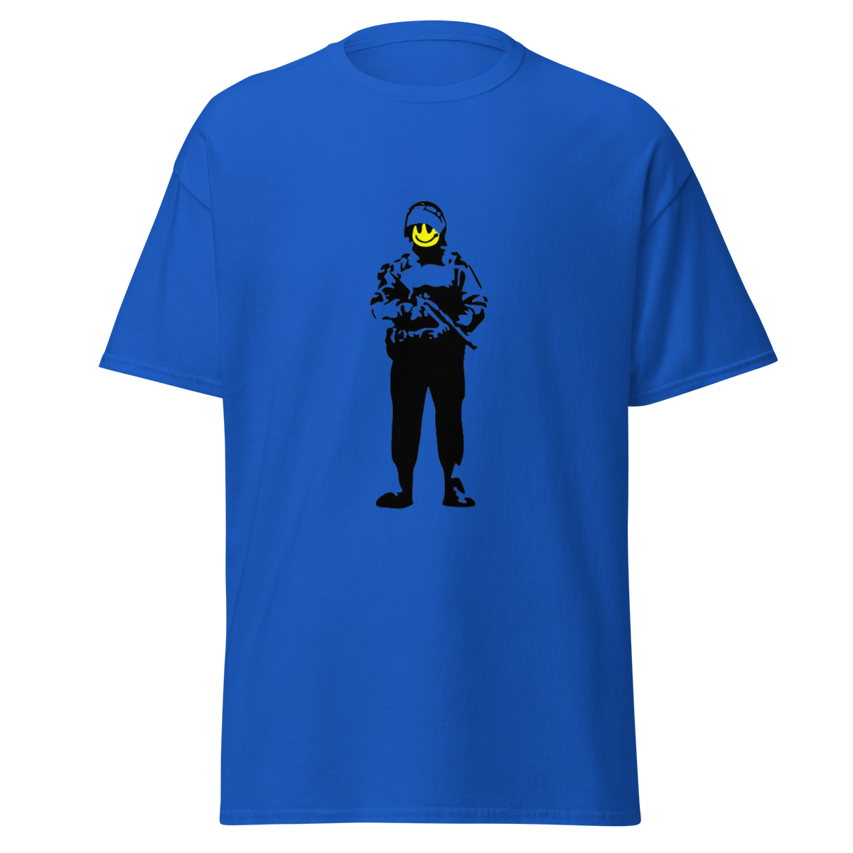 Smiley Soldier T Shirt - Royal Blue