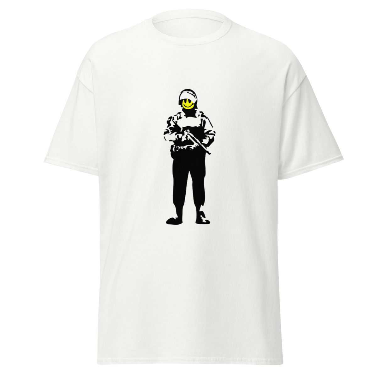 Smiley Soldier T Shirt - White