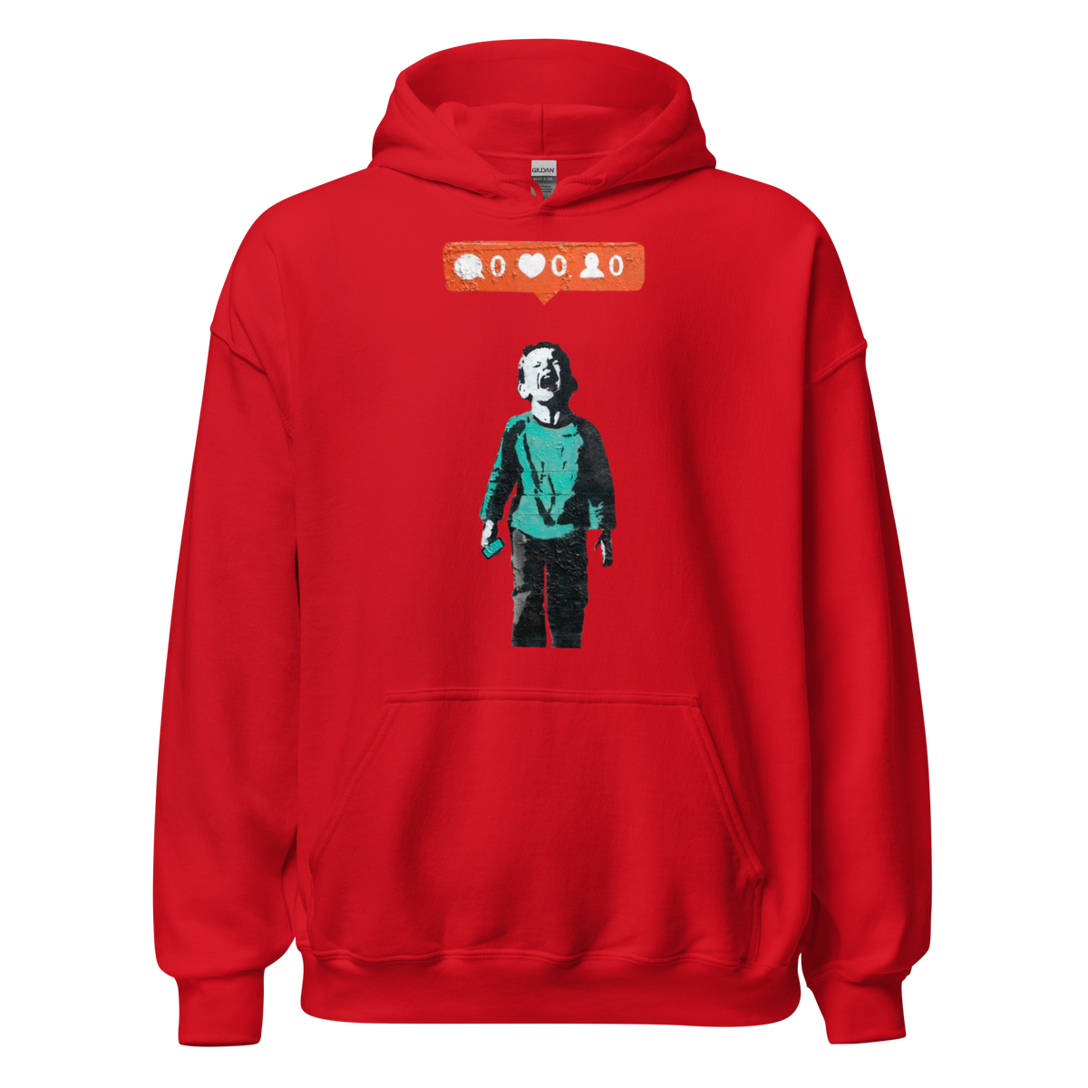 Social Media Hoodie - Red