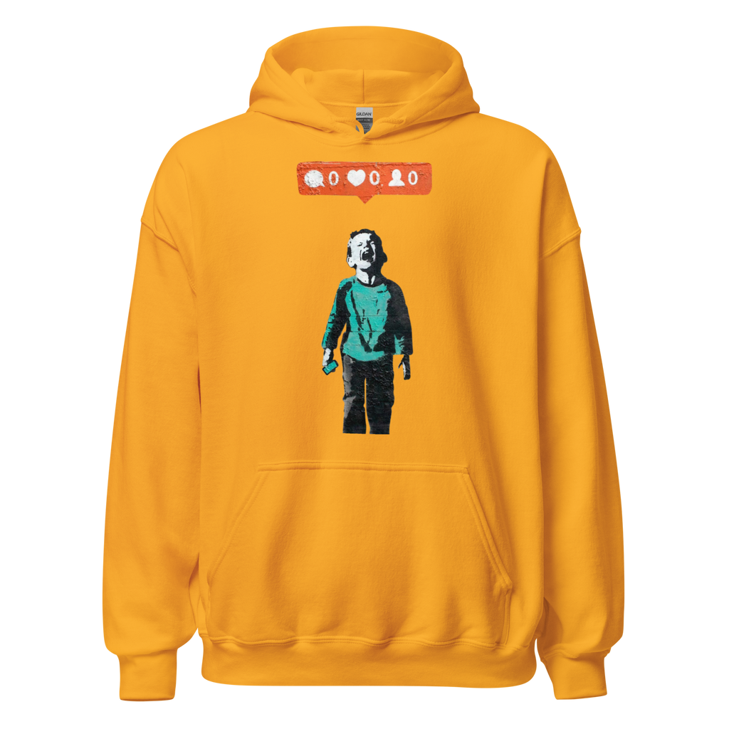 Social Media Hoodie - Yellow