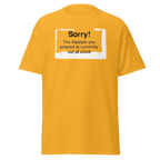 Sorry The Lifestyle You Ordered Is Out Of Stock - Yellow