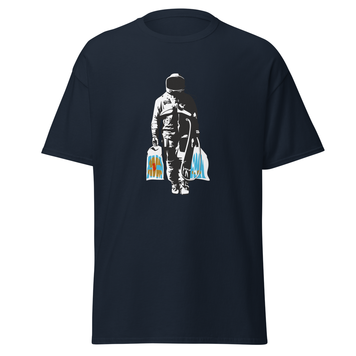 Spaceman Shopping - Navy Blue