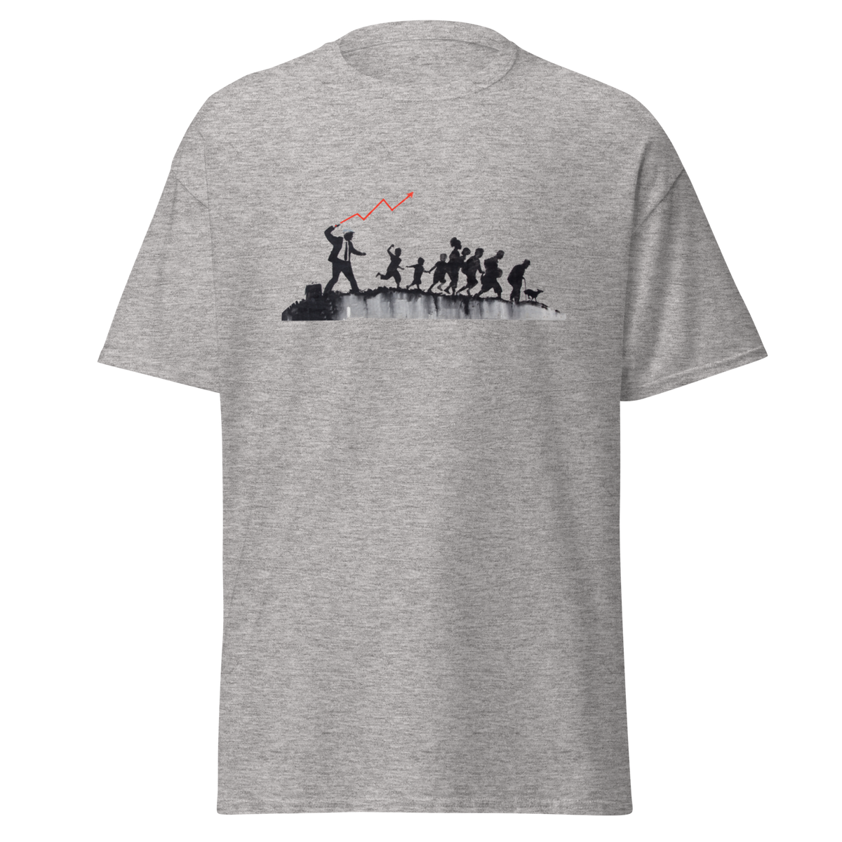 Stock Broker T Shirt - Sport Grey