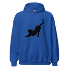 Stretching Cat Hoodie - Royal Blue