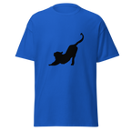 Stretching Cat T Shirt - Royal