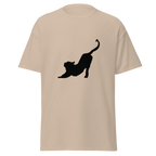 Stretching Cat T Shirt - Sand