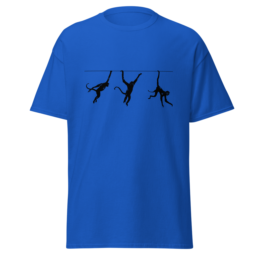 Swinging Monkeys T Shirt - Royal