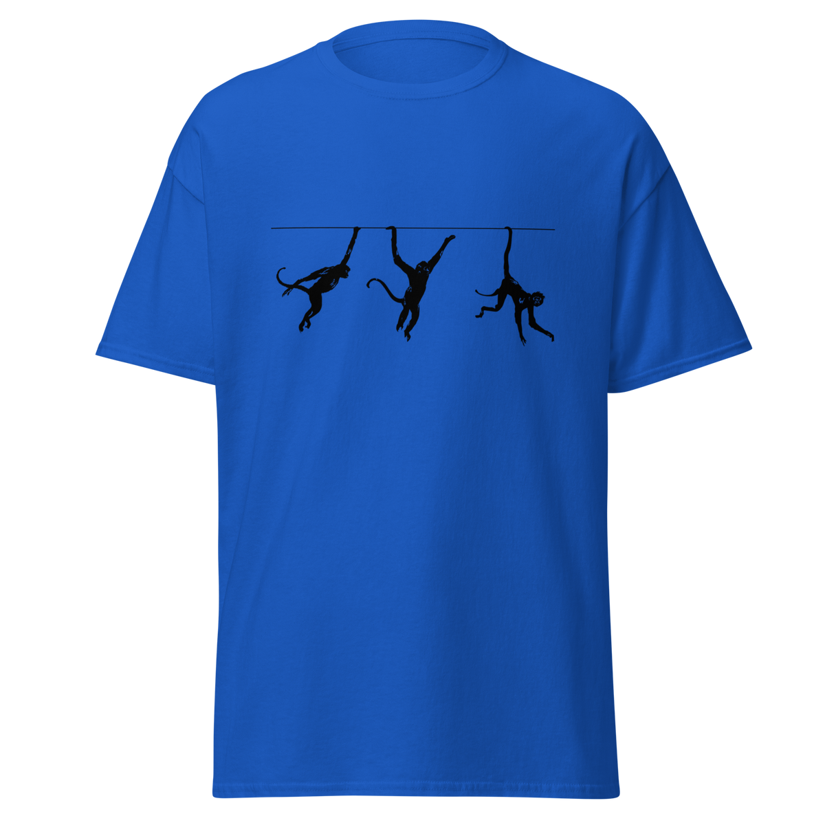 Swinging Monkeys T Shirt - Royal