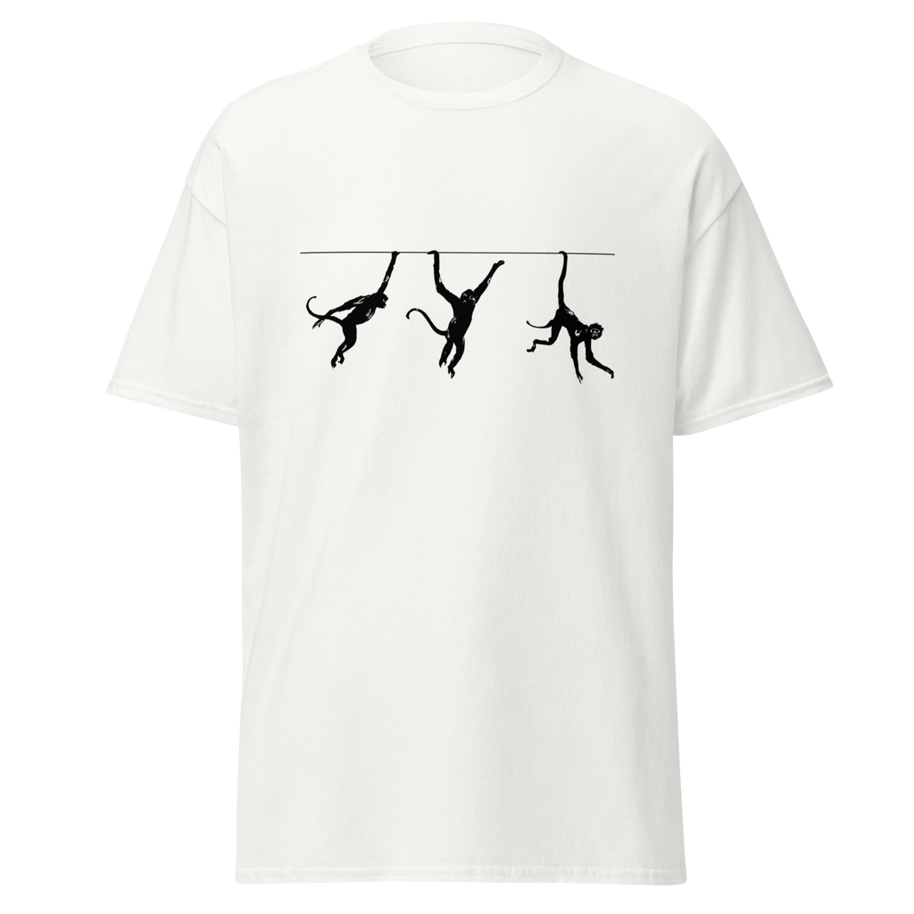 Swinging Monkeys T Shirt - White