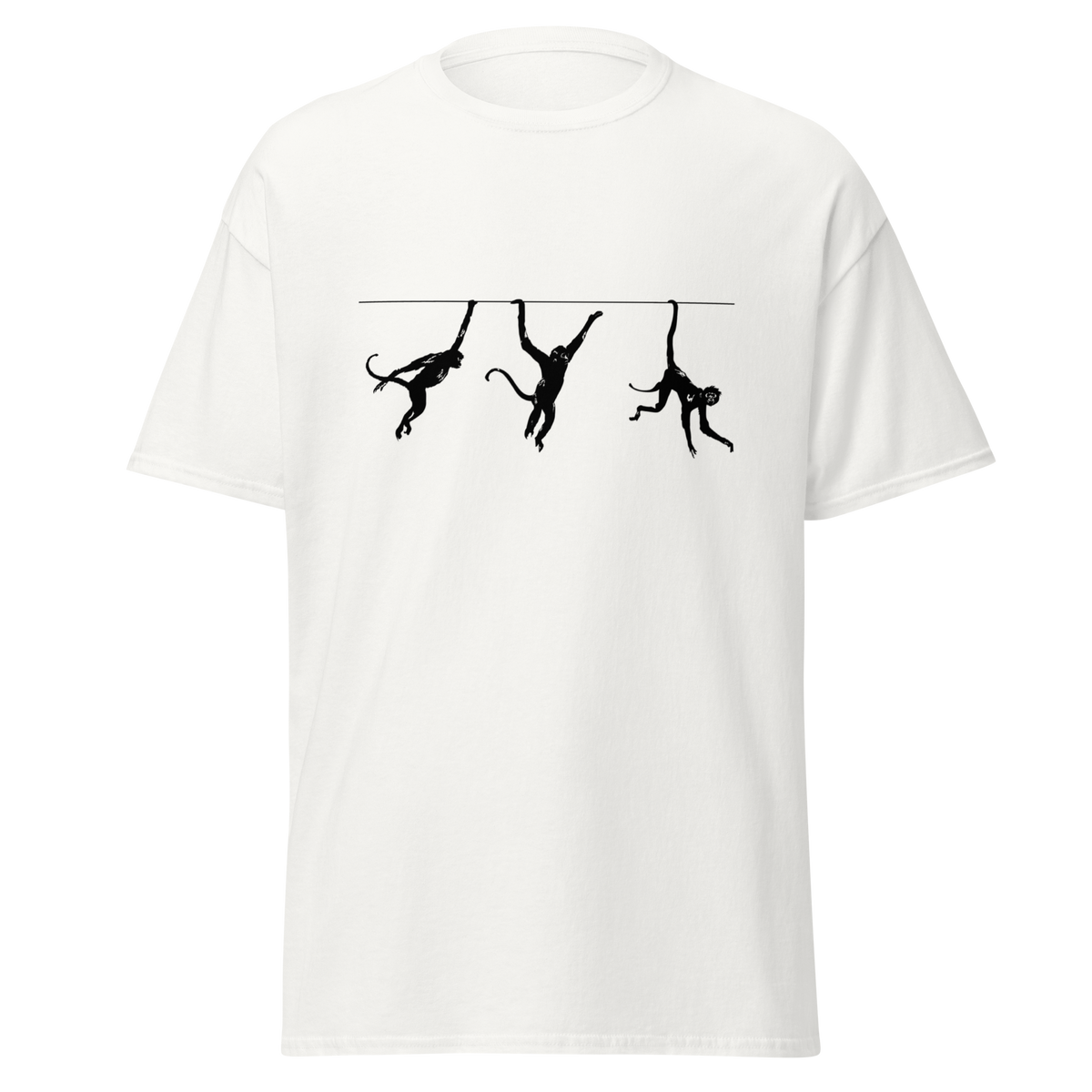 Swinging Monkeys T Shirt - White