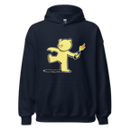 Teddy Bear Bomber Hoodie - Navy Blue
