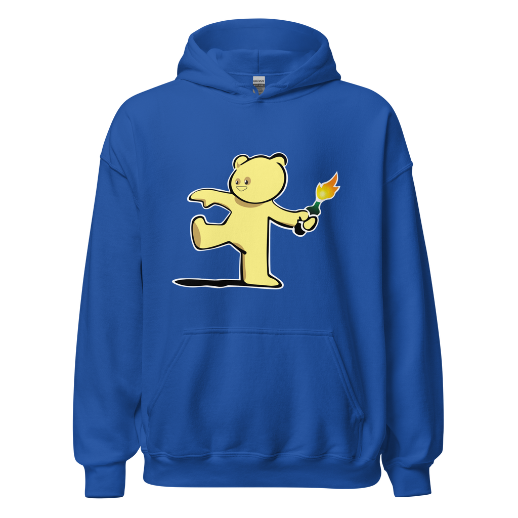 Teddy Bear Bomber Hoodie - Royal Blue