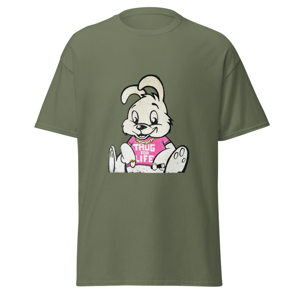 Thug for Life T Shirt - Military Green