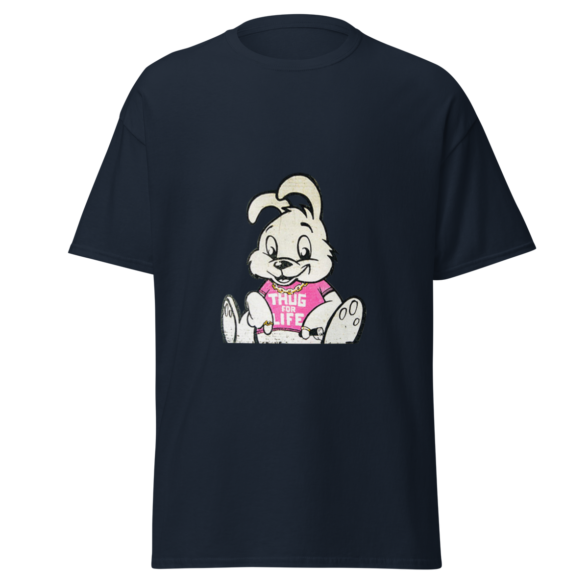 Thug for Life T Shirt - Navy Blue