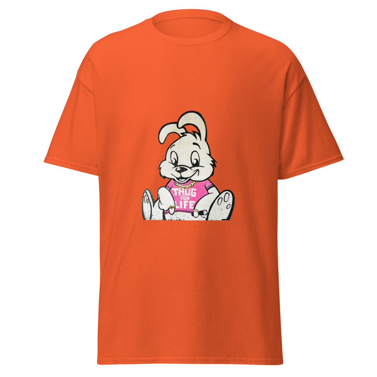 Thug for Life T Shirt - Orange