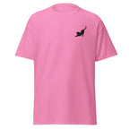 Embroidered Stretching Cat T shirt
