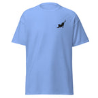 Embroidered Stretching Cat T shirt
