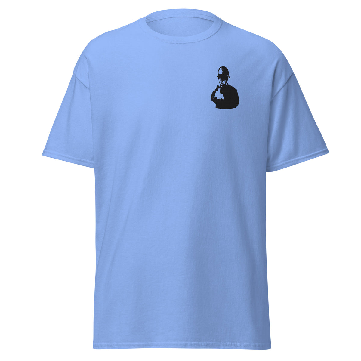 Embroidered Banksy rude copper T shirt