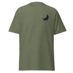 Embroidered Howling Wolf T shirt