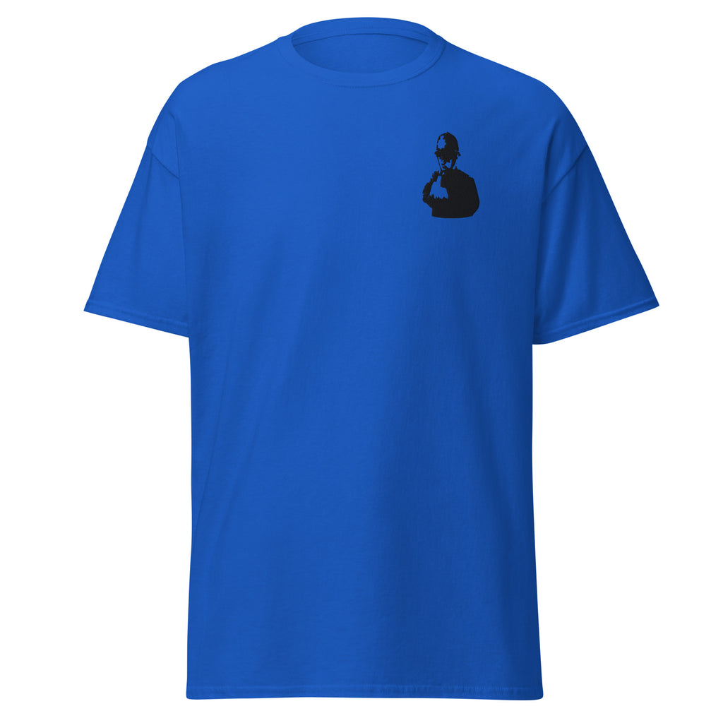 Embroidered Banksy rude copper T shirt