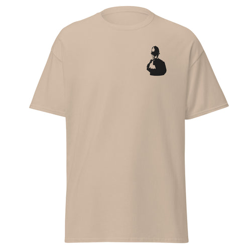 Embroidered Banksy rude copper T shirt
