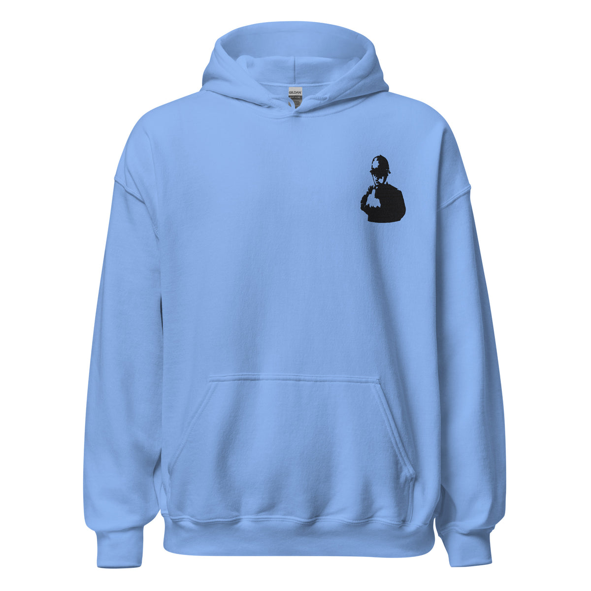 Embroidered Banksy Rude Copper Hoodie