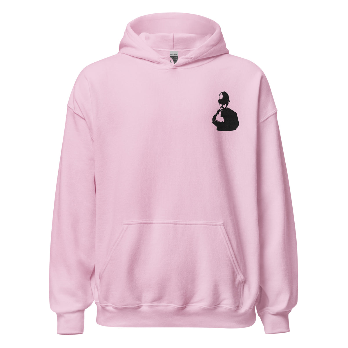 Embroidered Banksy Rude Copper Hoodie