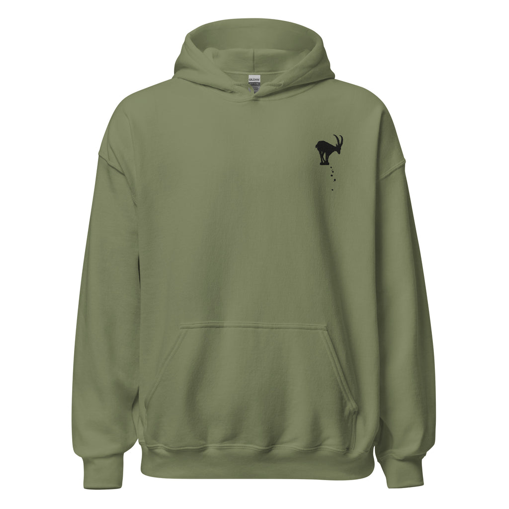 Embroidered Mountain Goat Hoodie